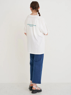 Re-J＆SUPURE(リジェイ＆スプル) |前後筆記体ロゴ刺繍Tシャツ