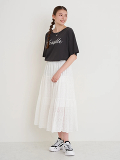 Re-J＆SUPURE(リジェイ＆スプル) |前後筆記体ロゴ刺繍Tシャツ