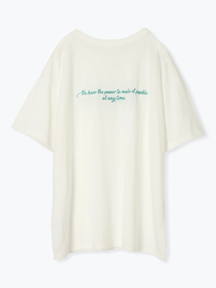 Re-J＆SUPURE(リジェイ＆スプル) |前後筆記体ロゴ刺繍Tシャツ