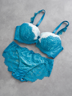 Re-J＆SUPURE(リジェイ＆スプル) |[D85-I95］ドーリーレースブラ＆ショーツ(モールドカップ)