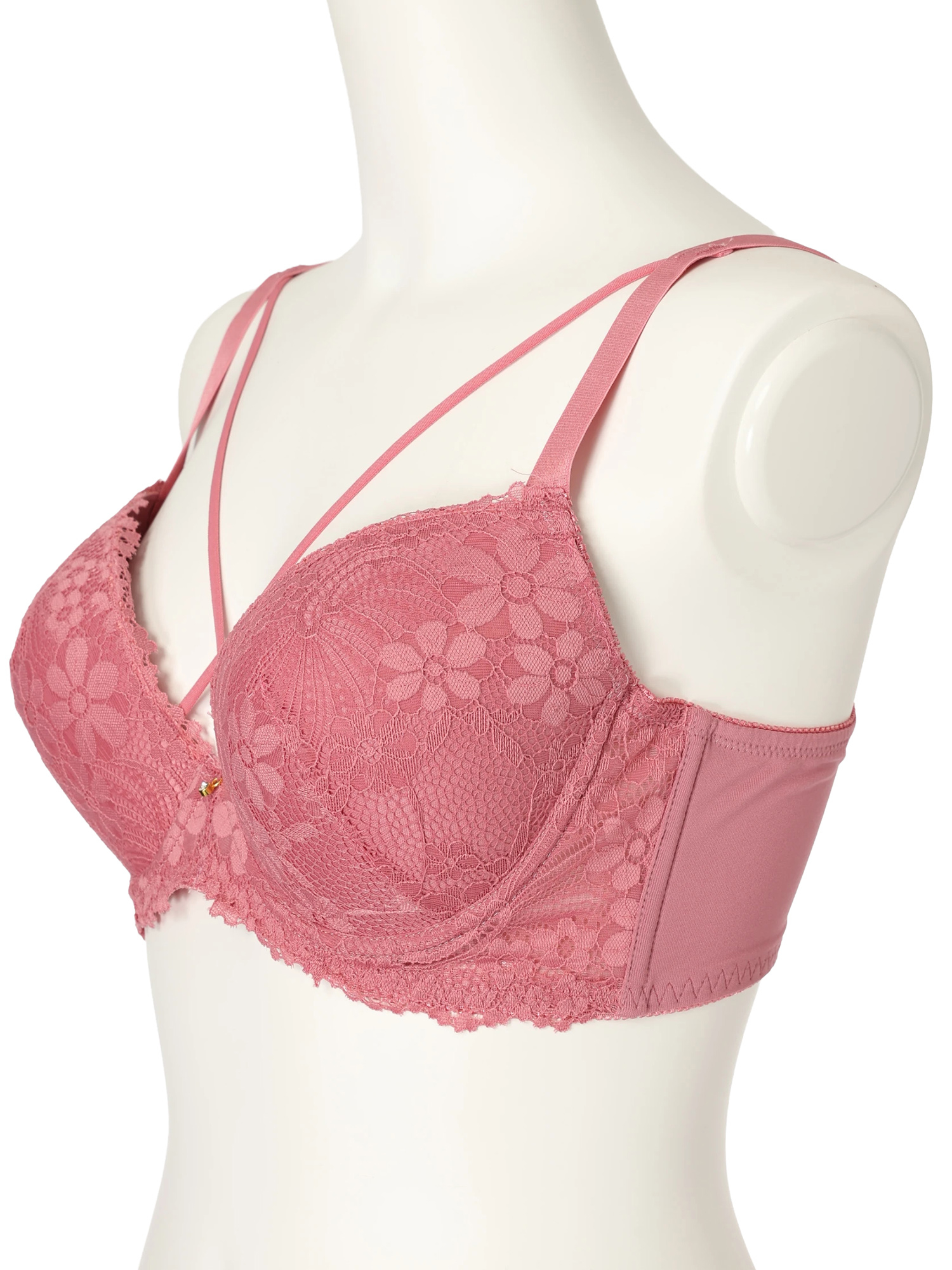 BEST BODY クロスストラップブラ＆ピンクショーツセット WEB限定/脇高】[D85-H95］クロスストリングブラ＆ショーツ