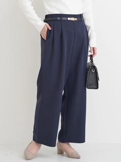 Re-J＆SUPURE(リジェイ＆スプル) |美ラク Wクロスタックワイドパンツ