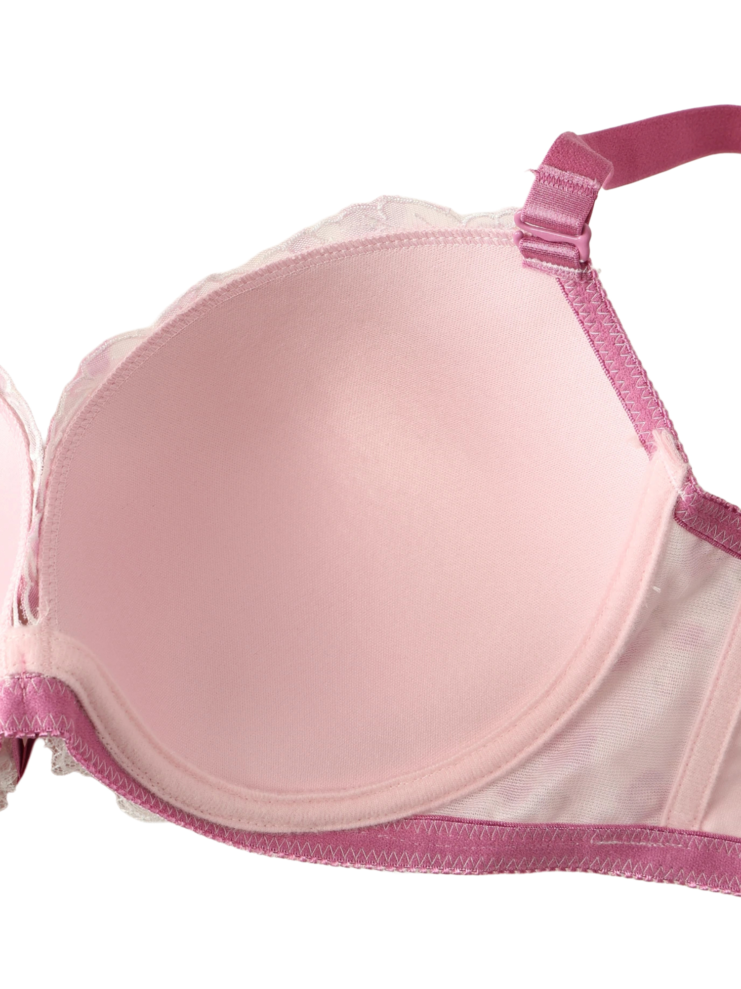 D85-I95］フラワープリント刺繍ブラ＆ショーツ(モールドカップ