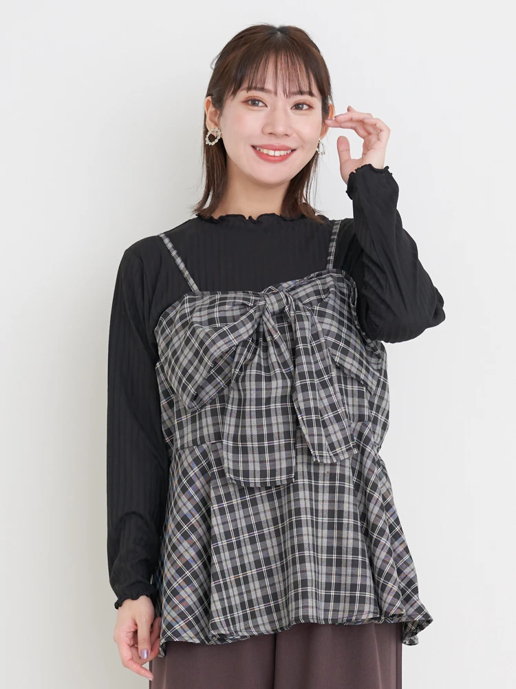 レースタンクトップ（大きいサイズ・ぽっちゃり女子向け