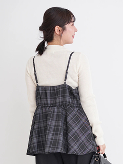 Re-J＆SUPURE(リジェイ＆スプル) |チェック柄リボンビスチェ