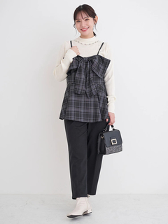 Re-J＆SUPURE(リジェイ＆スプル) |チェック柄リボンビスチェ