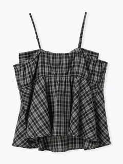 Re-J＆SUPURE(リジェイ＆スプル) |チェック柄リボンビスチェ