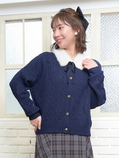 Re-J＆SUPURE(リジェイ＆スプル) |ティペット付き2WAYカーディガン