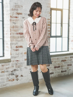 Re-J＆SUPURE(リジェイ＆スプル) |ティペット付き2WAYカーディガン