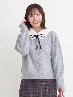 Re-J＆SUPURE(リジェイ＆スプル) |ティペット付き2WAYカーディガン