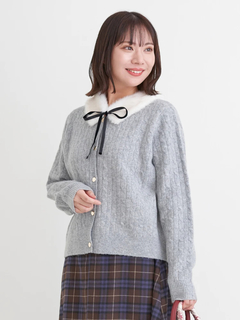 Re-J＆SUPURE(リジェイ＆スプル) |ティペット付き2WAYカーディガン