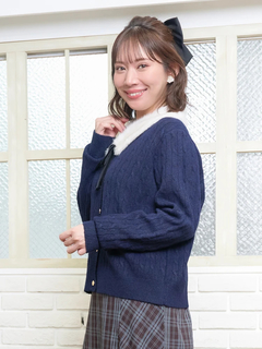 Re-J＆SUPURE(リジェイ＆スプル) |ティペット付き2WAYカーディガン