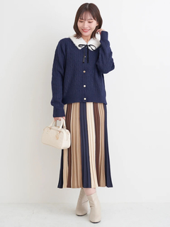 Re-J＆SUPURE(リジェイ＆スプル) |ティペット付き2WAYカーディガン