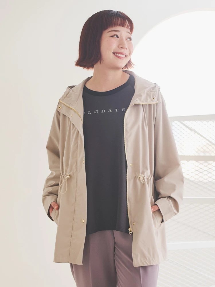 撥水加工】マウンテンパーカー（大きいサイズ・ぽっちゃり女子向け