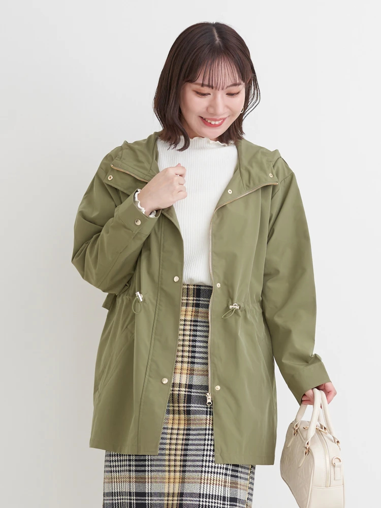 撥水加工】マウンテンパーカー（大きいサイズ・ぽっちゃり女子向け