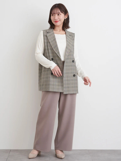 Re-J＆SUPURE(リジェイ＆スプル) |チェック柄Wボタンベスト