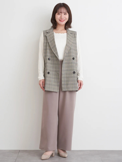 Re-J＆SUPURE(リジェイ＆スプル) |チェック柄Wボタンベスト