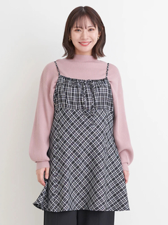 Re-J＆SUPURE(リジェイ＆スプル) |チェック柄キャミチュニックワンピース