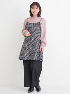 Re-J＆SUPURE(リジェイ＆スプル) |チェック柄キャミチュニックワンピース