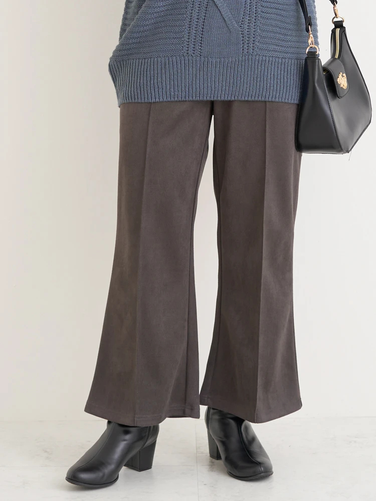 Re-J＆SUPURE(リジェイ＆スプル) |スエードポンチフレアパンツ