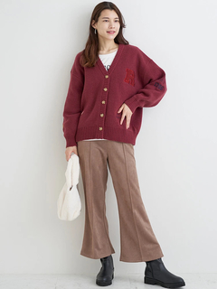 Re-J＆SUPURE(リジェイ＆スプル) |スエードポンチフレアパンツ