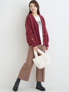 Re-J＆SUPURE(リジェイ＆スプル) |スエードポンチフレアパンツ