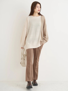 Re-J＆SUPURE(リジェイ＆スプル) |スエードポンチフレアパンツ