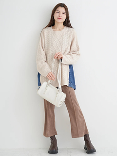 Re-J＆SUPURE(リジェイ＆スプル) |スエードポンチフレアパンツ