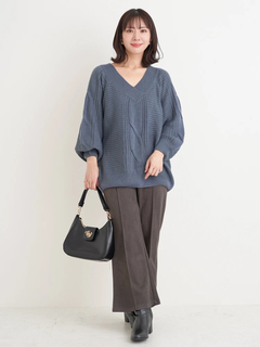 Re-J＆SUPURE(リジェイ＆スプル) |スエードポンチフレアパンツ