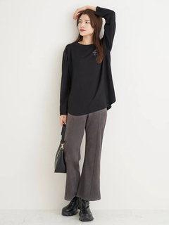 Re-J＆SUPURE(リジェイ＆スプル) |スエードポンチフレアパンツ