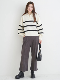 Re-J＆SUPURE(リジェイ＆スプル) |スエードポンチフレアパンツ