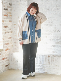 Re-J＆SUPURE(リジェイ＆スプル) |スエードポンチフレアパンツ