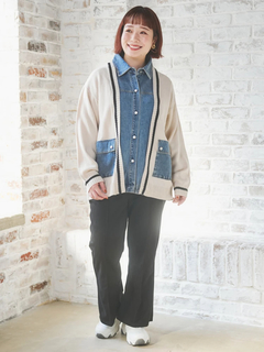 Re-J＆SUPURE(リジェイ＆スプル) |スエードポンチフレアパンツ