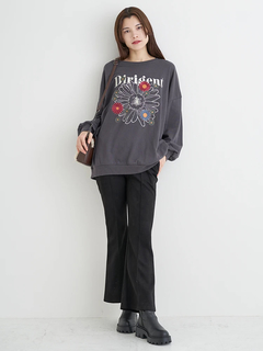 Re-J＆SUPURE(リジェイ＆スプル) |スエードポンチフレアパンツ