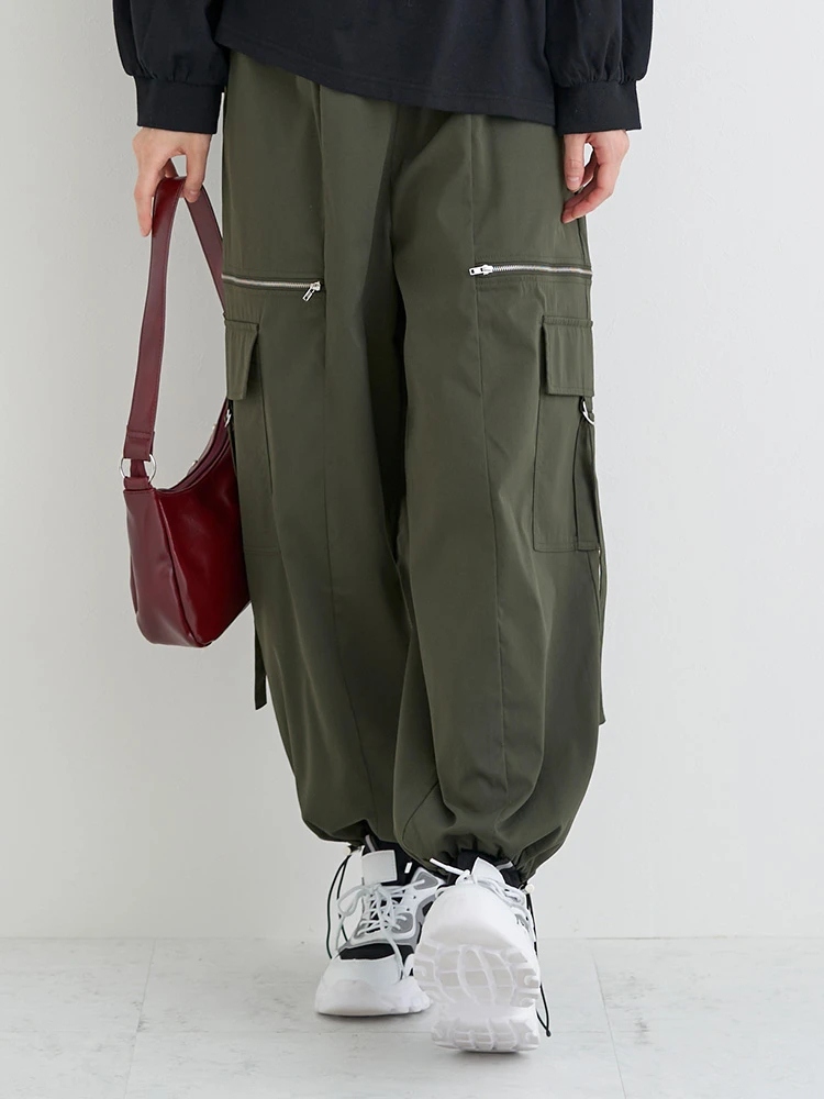 サイドジップカーゴパンツS サイドZIPカーゴパンツ（大きいサイズ・ぽっちゃり女子向け｜パンツ