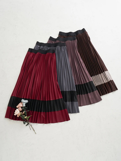 Re-J＆SUPURE(リジェイ＆スプル) |ポンチ配色プリーツスカート