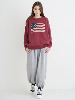 Re-J＆SUPURE(リジェイ＆スプル) |裾ドロストスウェットワイドパンツ