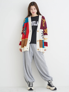 Re-J＆SUPURE(リジェイ＆スプル) |裾ドロストスウェットワイドパンツ