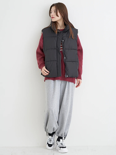 Re-J＆SUPURE(リジェイ＆スプル) |裾ドロストスウェットワイドパンツ