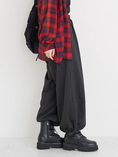 Re-J＆SUPURE(リジェイ＆スプル) |裾ドロストスウェットワイドパンツ