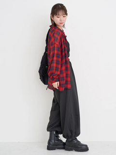 Re-J＆SUPURE(リジェイ＆スプル) |裾ドロストスウェットワイドパンツ