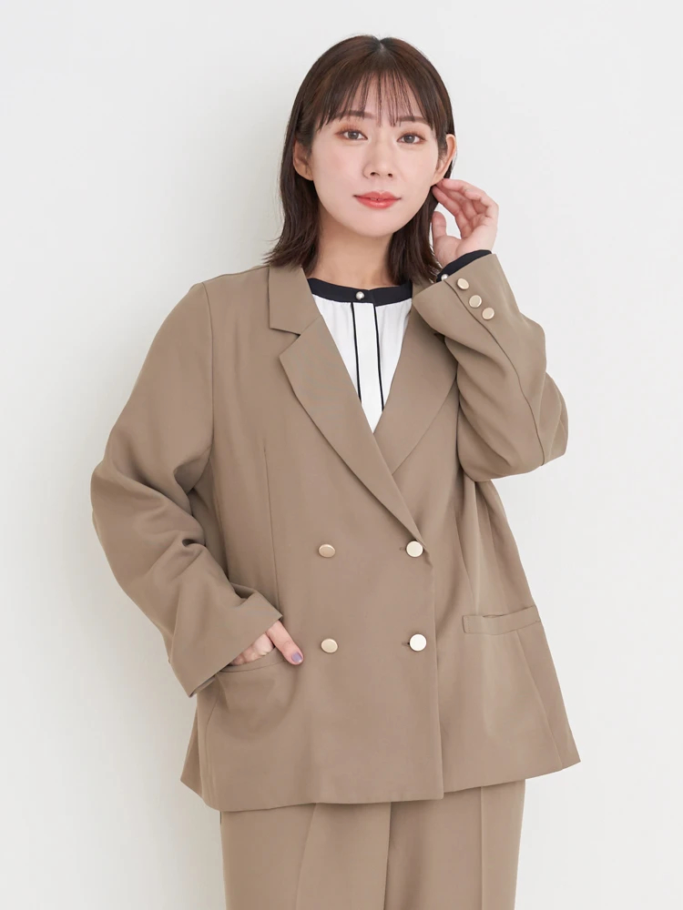 アーバンツイルWテーラードジャケット（セットアップ可）（大きい