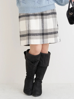 Re-J＆SUPURE(リジェイ＆スプル) |起毛チェック柄台形ミニスカート