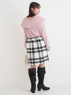 Re-J＆SUPURE(リジェイ＆スプル) |起毛チェック柄台形ミニスカート