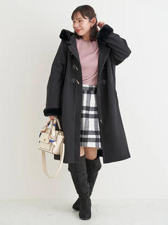 Re-J＆SUPURE(リジェイ＆スプル) |起毛チェック柄台形ミニスカート