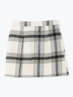 Re-J＆SUPURE(リジェイ＆スプル) |起毛チェック柄台形ミニスカート