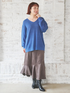 Re-J＆SUPURE(リジェイ＆スプル) |スエードポンチビット付きマーメイドスカート