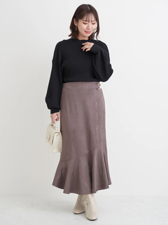 Re-J＆SUPURE(リジェイ＆スプル) |スエードポンチビット付きマーメイドスカート