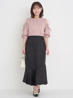 Re-J＆SUPURE(リジェイ＆スプル) |スエードポンチビット付きマーメイドスカート