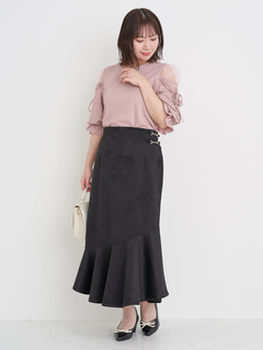 Re-J＆SUPURE(リジェイ＆スプル) |スエードポンチビット付きマーメイドスカート